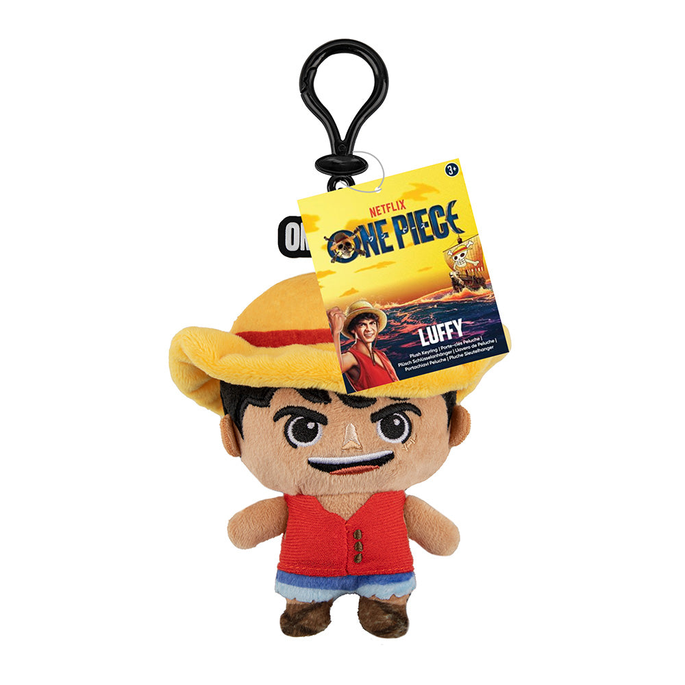 Netflix One Piece Porte-clés en peluche Luffy Taille unique 1 pc Collection de marchandises authentiques Cadeau pour les fans