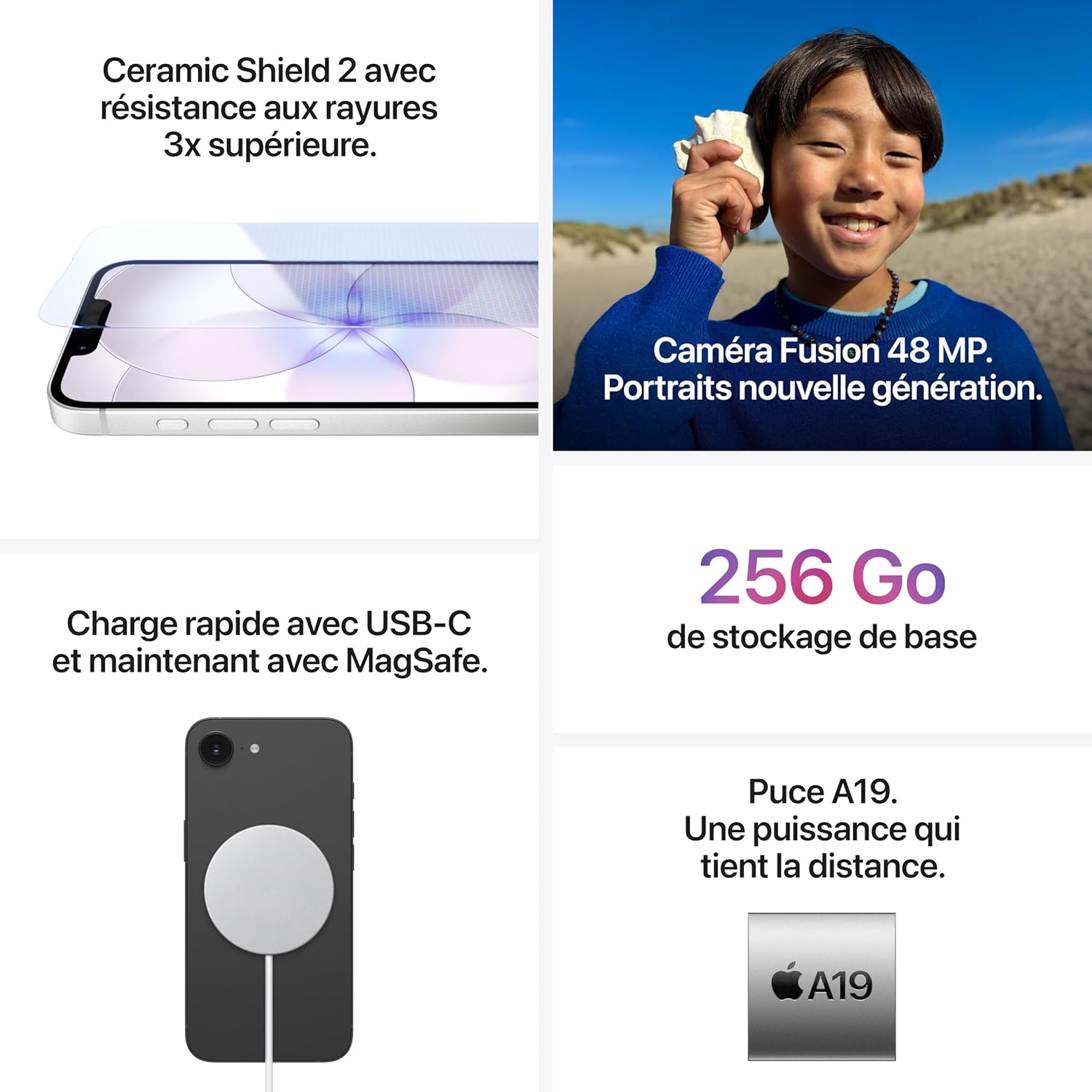 Apple iPhone 17e 256 Go Noir