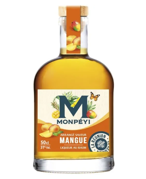 MONPEYI Liqueur de rhum saveur mangue 31 % vol. 50 cl