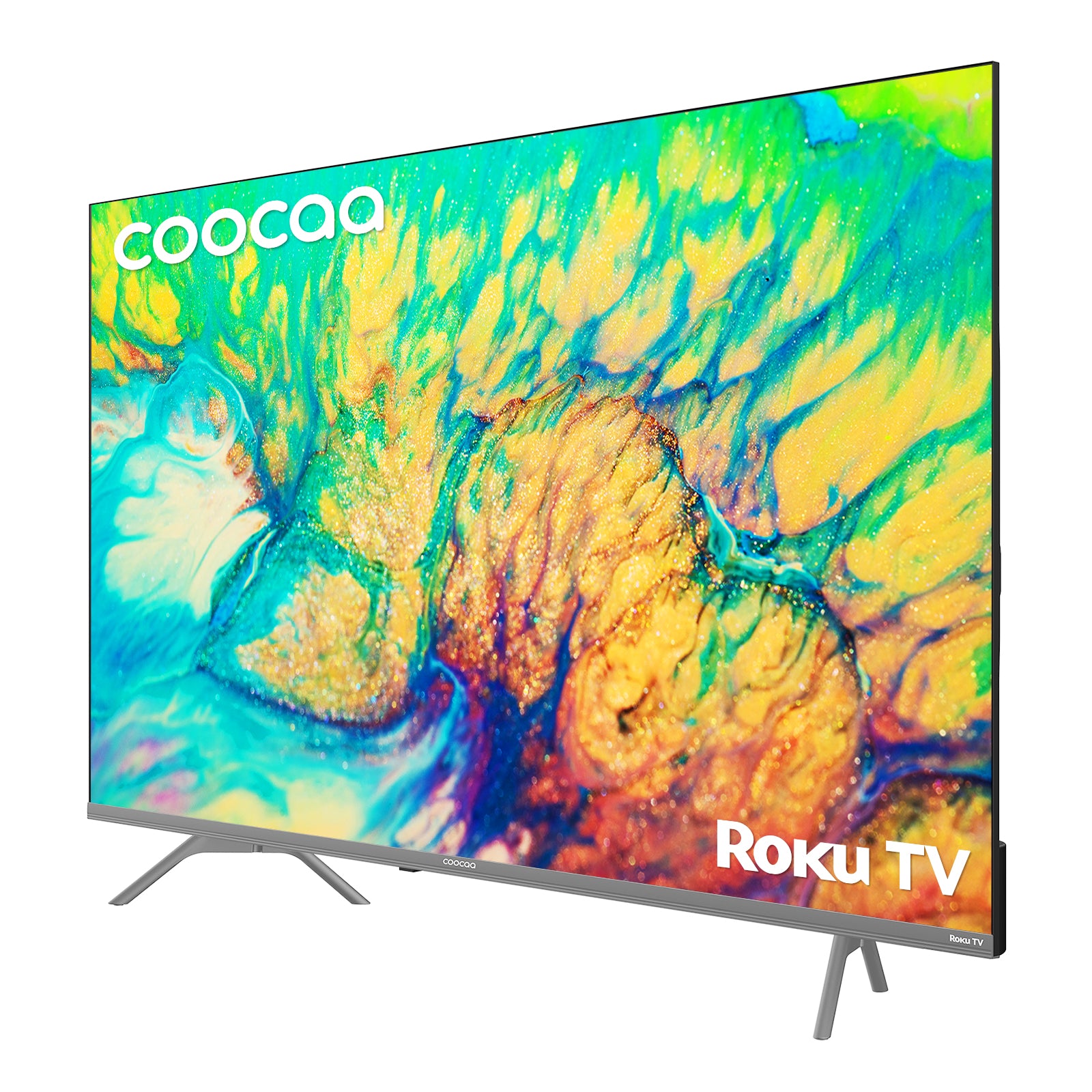 Coocaa Smart TV 65 pouces UHD Roku TV, HDR10, EyeCare Premium (faible lumière bleue), triple tuner, streaming fluide