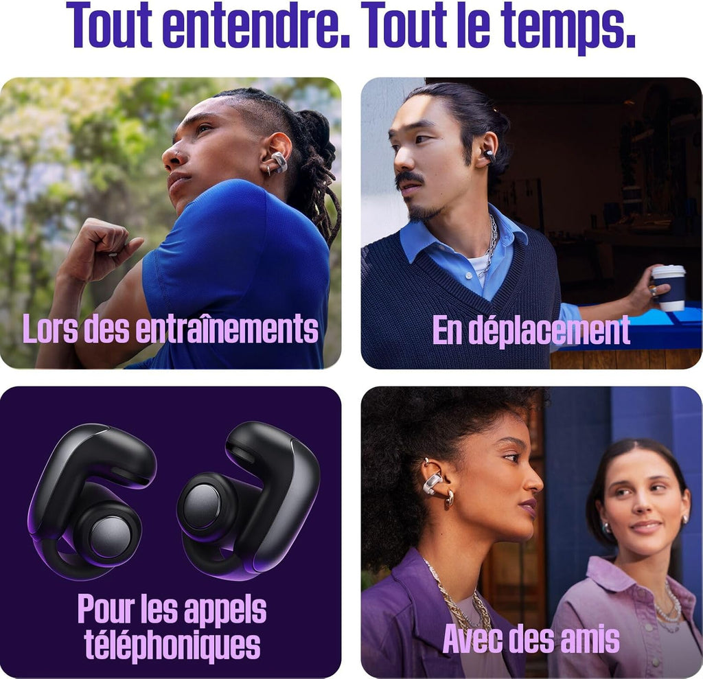 Bose écouteurs Ultra Open Earbuds - Noir