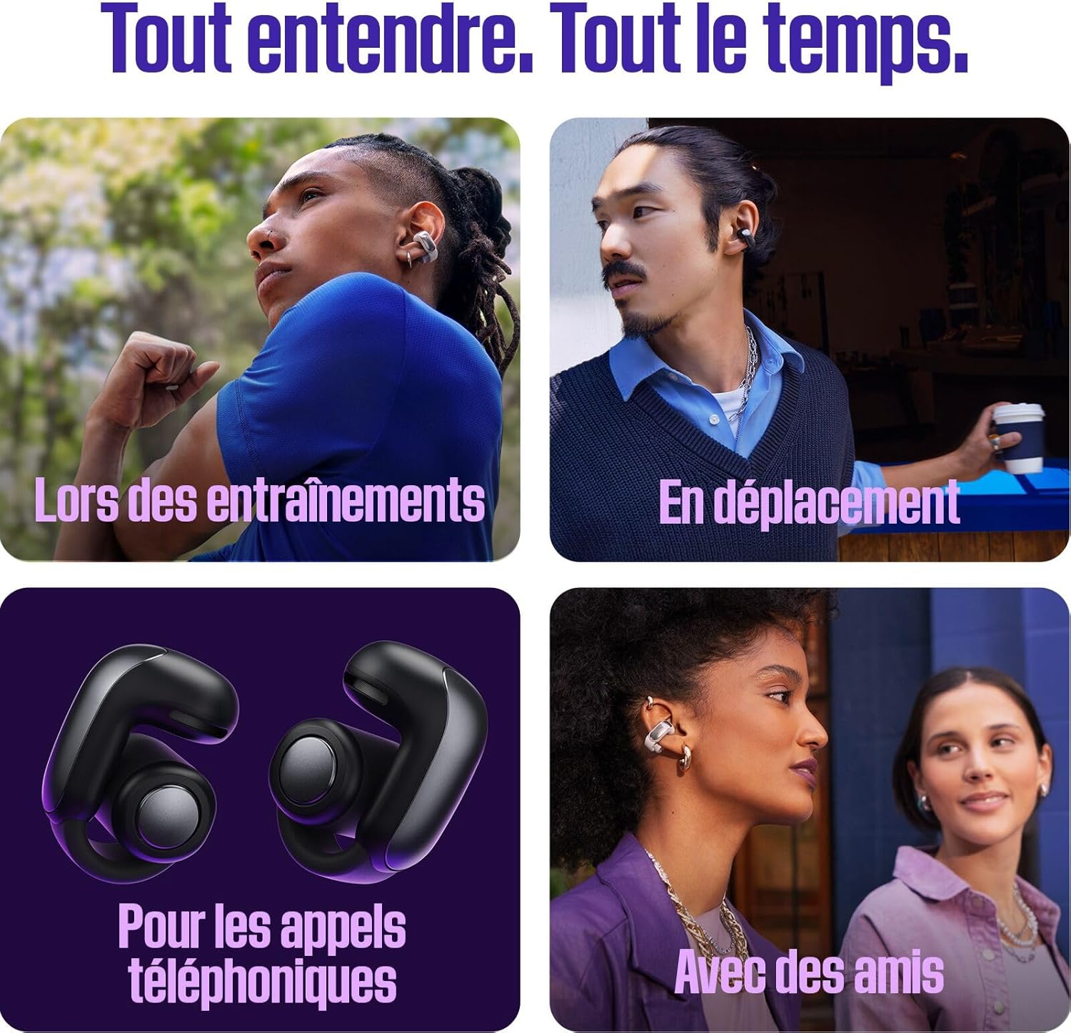 Bose écouteurs Ultra Open Earbuds - Noir