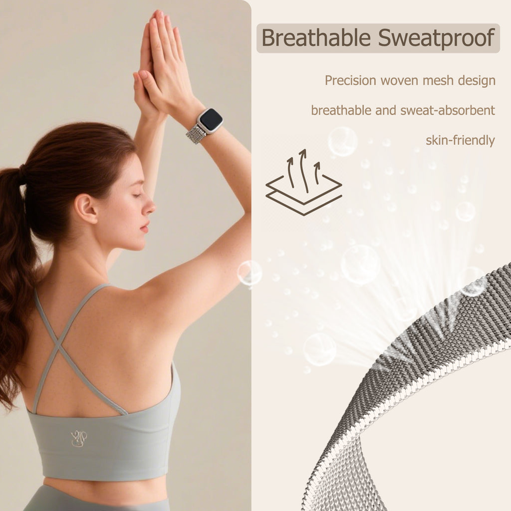 APPLE Bracelet milanais pour Apple Watch, 38/40 mm - Starlight