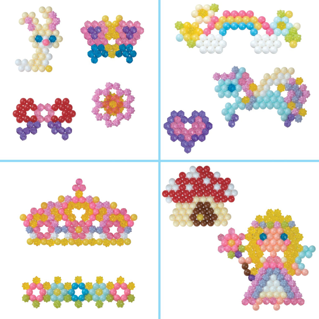 Aquabeads 31766 Kit de Loisirs Créatifs Accessoires de Contes de Fées avec 800+ Perles & Accessoires de Base Portables