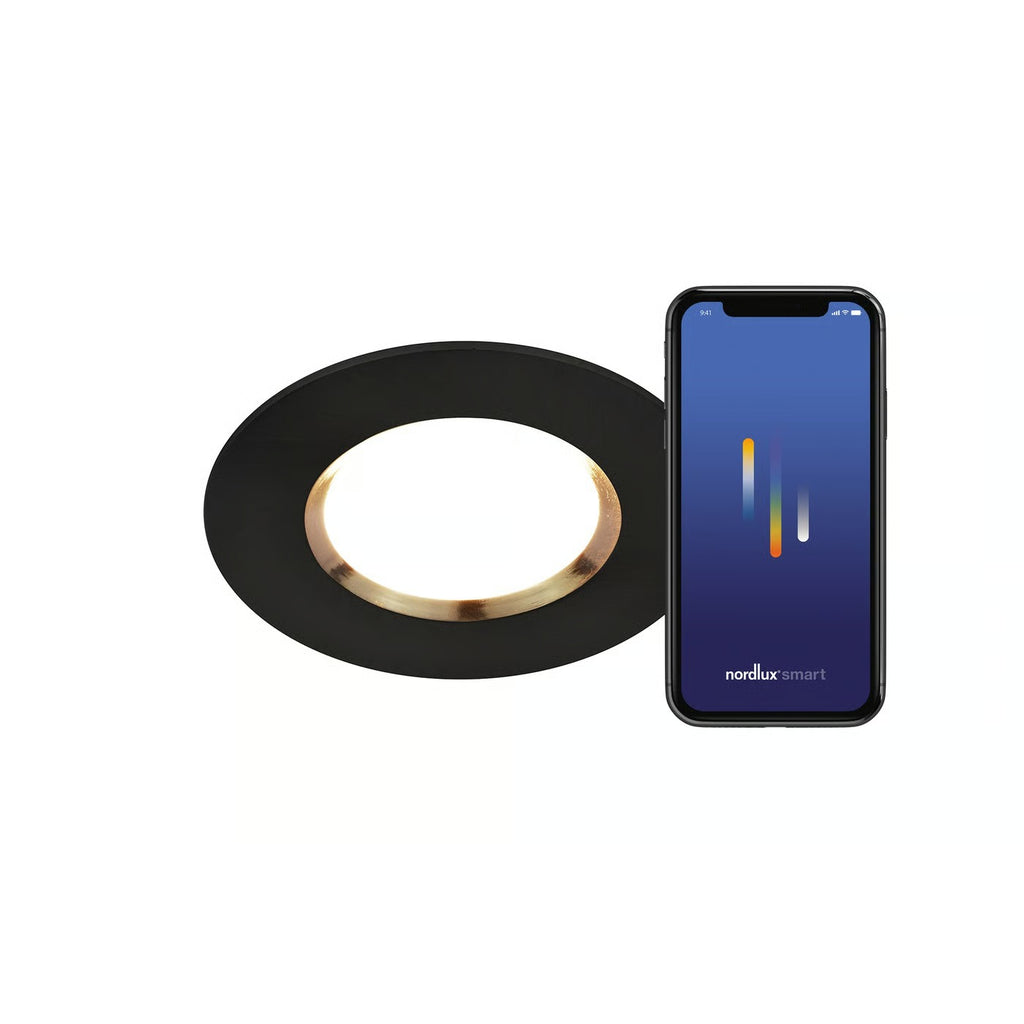 Spot encastré DORADO SMART - LED intégrée variation de température de 2200-6500k - plastique noir IP65 - Nordlux, Extérieur