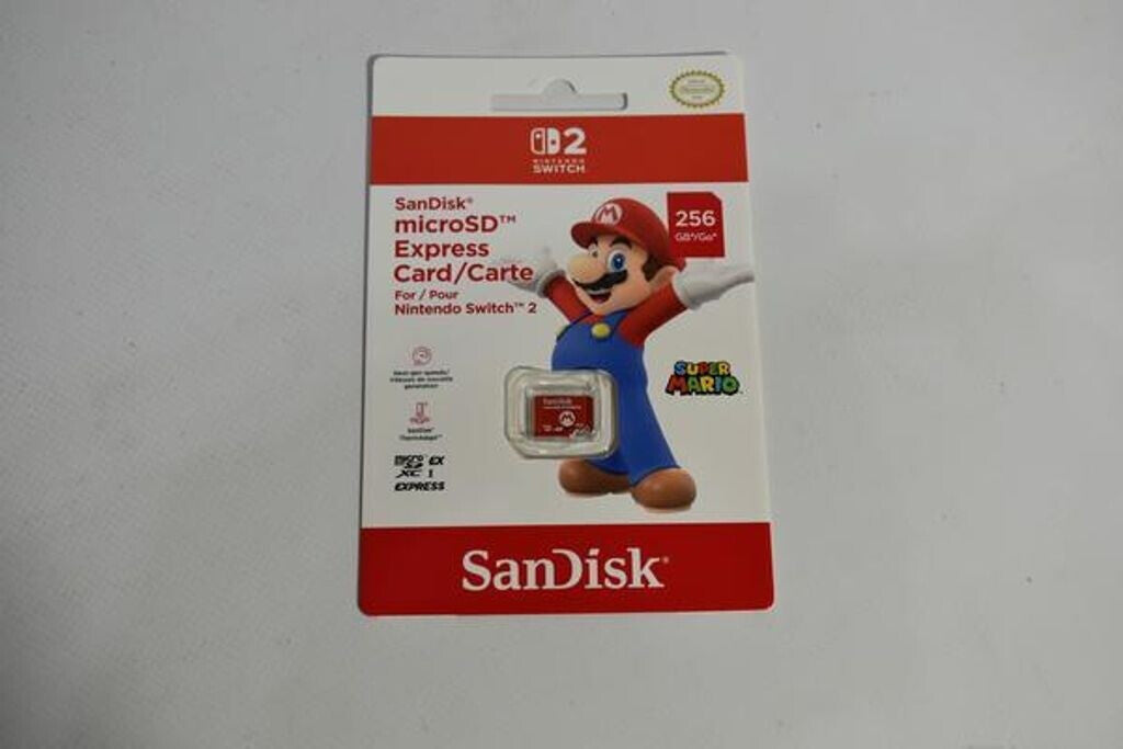 SanDisk Carte microSD Express 256 Go pour Nintendo Switch 2