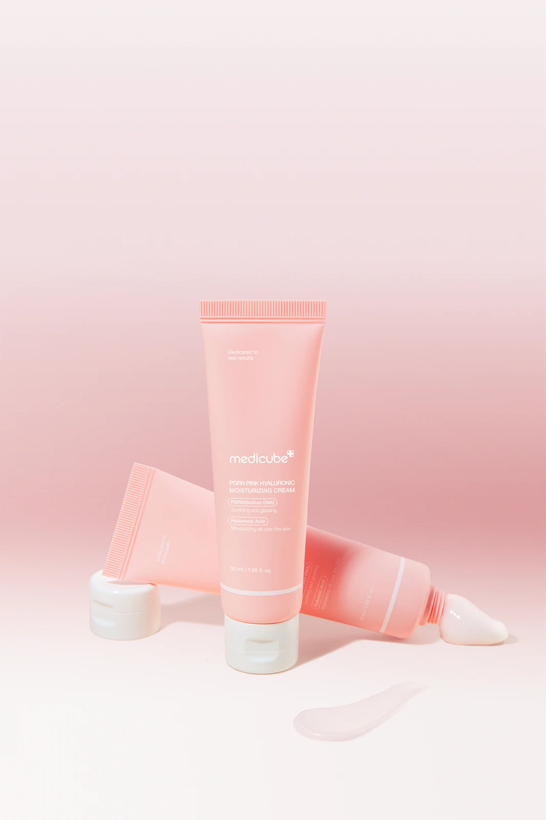 medicube Crème hydratante à l'ADN de saumon PDRN et à l'acide hyaluronique rose - Apaisante