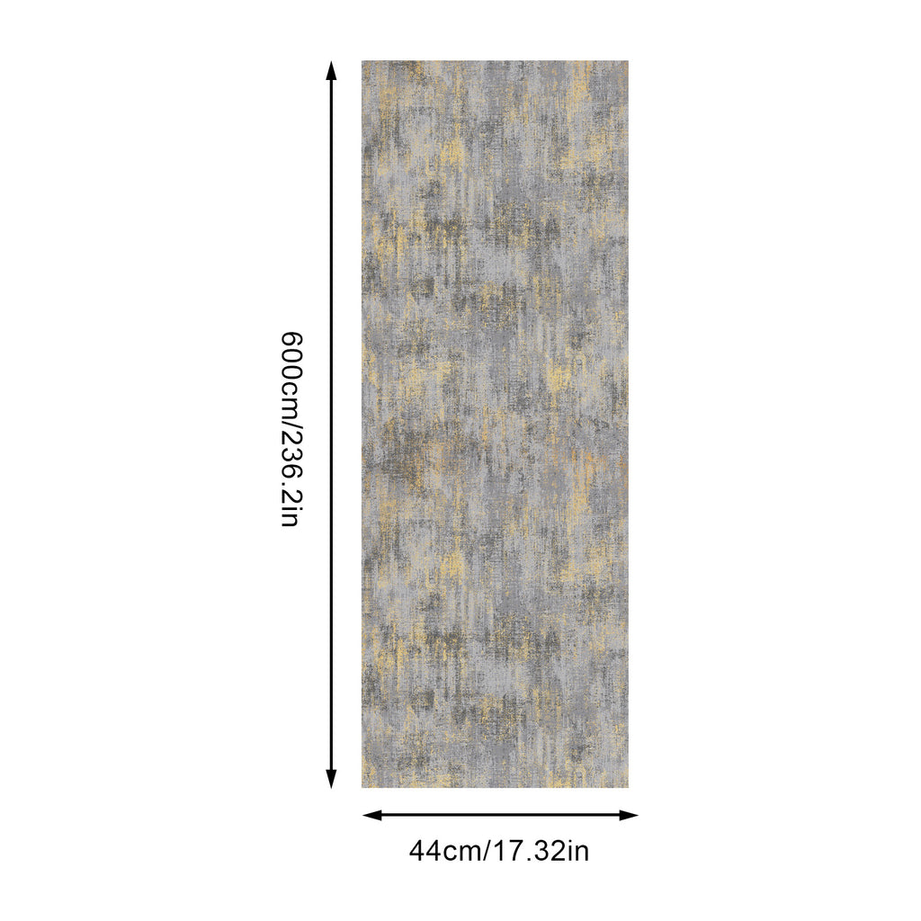 Murgall Papier Peint Non Adhésif Style Industriel Gris Clair 44x600 cm 1 Rouleau