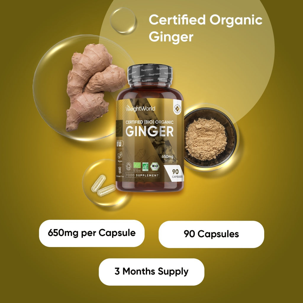 WeightWorld Certifié (Bio) Gingembre 650 mg 90 gélules