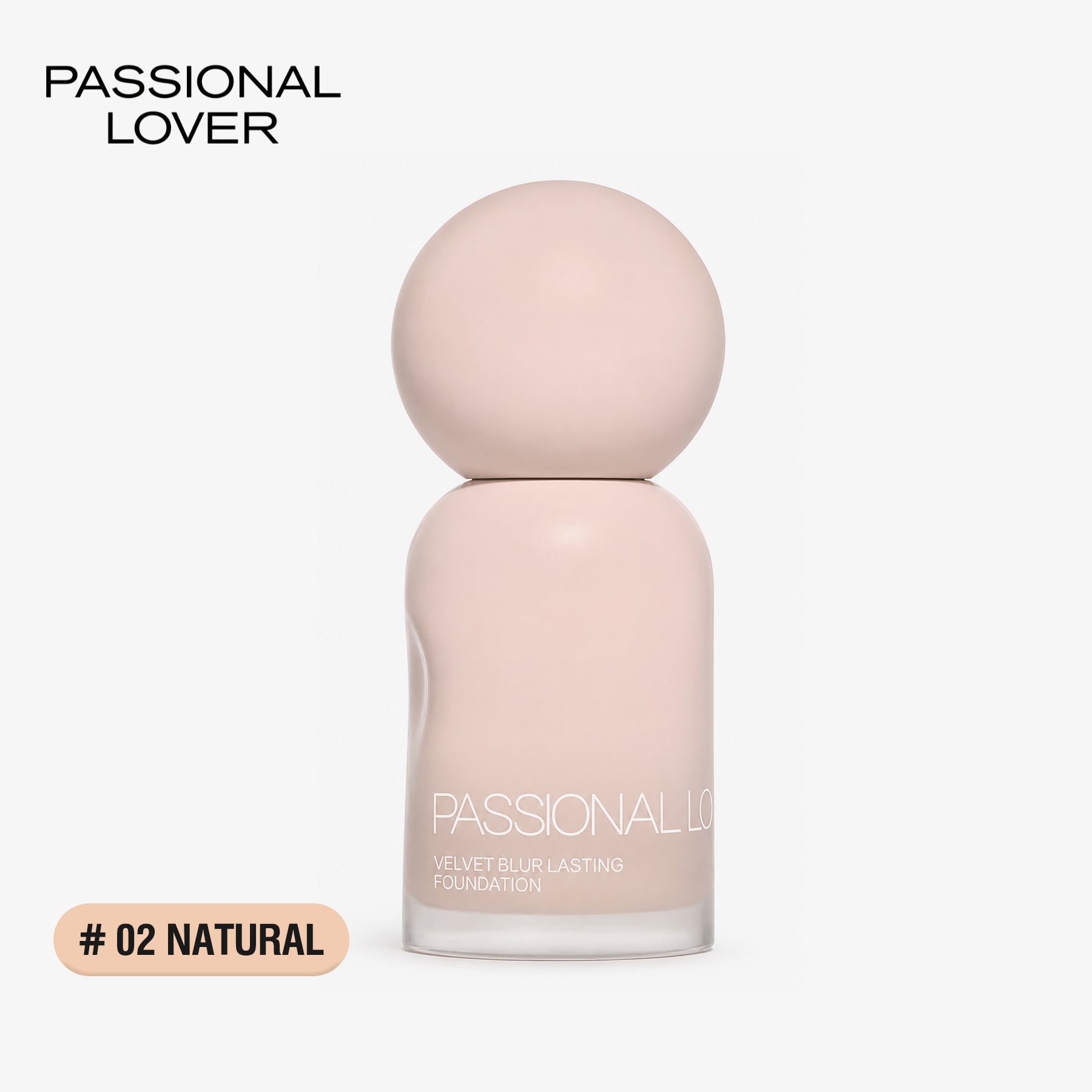 Passional Lover Fond de Teint Liquide Anti-Transfert 4.0 02 Naturel 30 ml