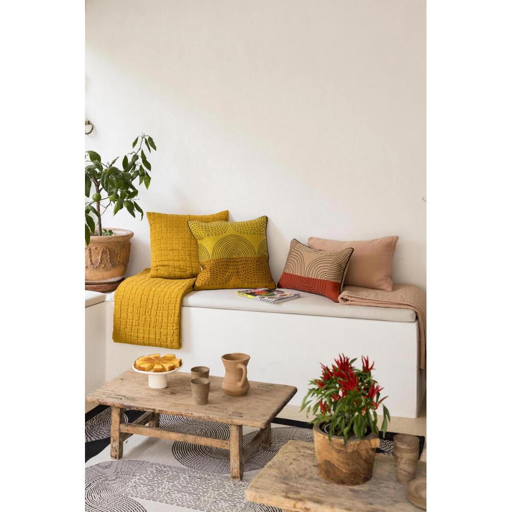 Vivaraise ETNA Housse de coussin brodée MIRABELLE