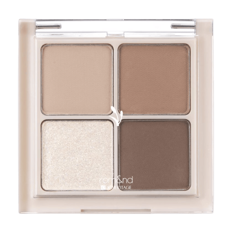 rom&nd Palette de fards à paupières Mieux que les yeux N01 Fleur de saule séchée 7g