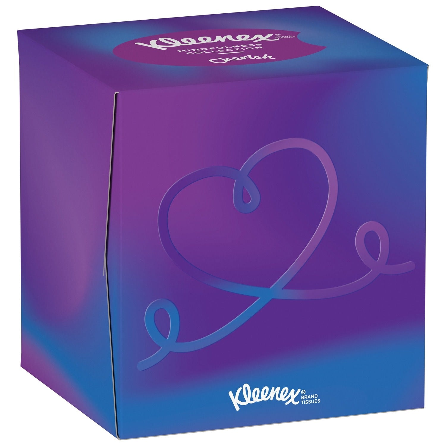 KLEENEX Collection Mouchoirs en Papier 3 Épaisseurs Boîte Cubique Décorative, 1 Boîte, 48 Mouchoirs