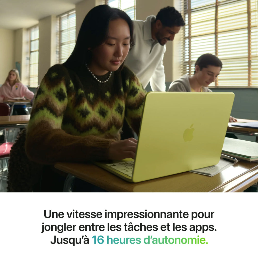 Apple MacBook Neo 13 pouces, 8 Go de mémoire vive, SSD 256 Go, Puce A18 Pro avec processeur 6 cœurs et processeur graphique 5 cœurs, Argent