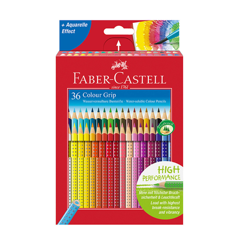 FABER-CASTELL Colour Grip Lot de 36 crayons de couleur