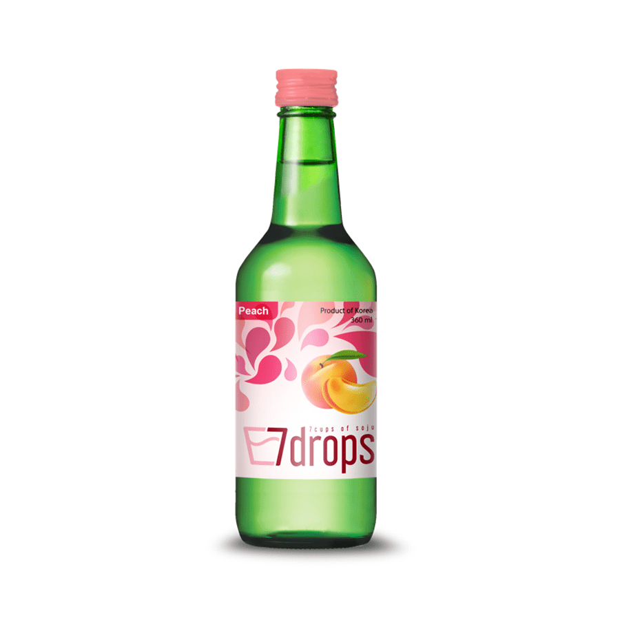 7DROPS Soju Pêche Alc. 12 % vol 360 ml