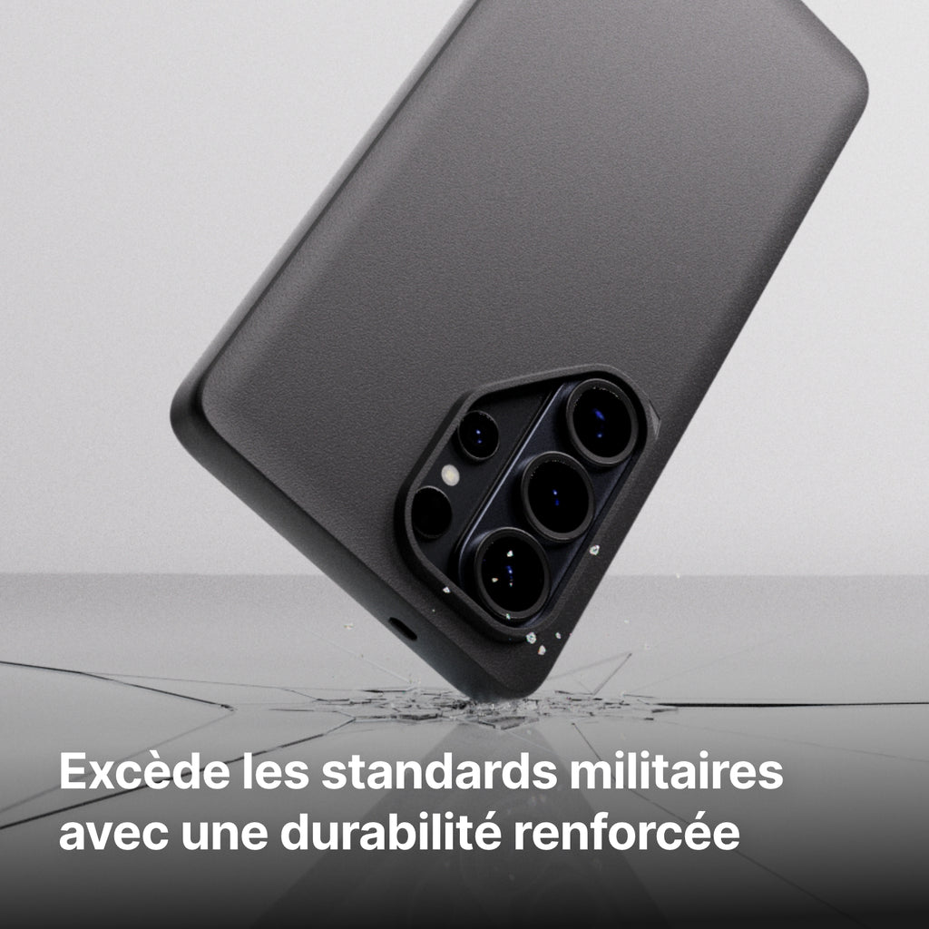 RHINOSHIELD Coque de Téléphone Portable Compatible MagSafe pour | SolidX Noir, Fortement Magnétique, Protection Antichoc Renforcée