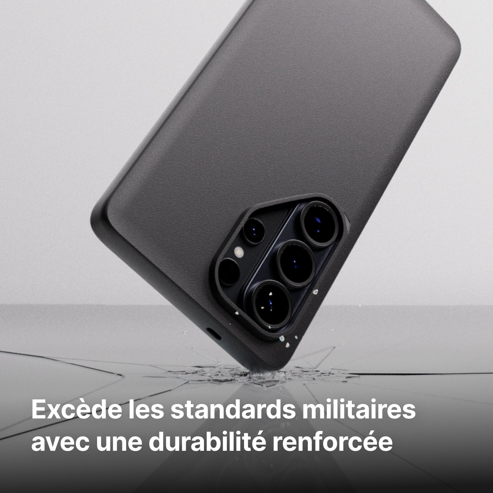 RHINOSHIELD Coque de Téléphone Portable Compatible MagSafe pour | SolidX Noir, Fortement Magnétique, Protection Antichoc Renforcée