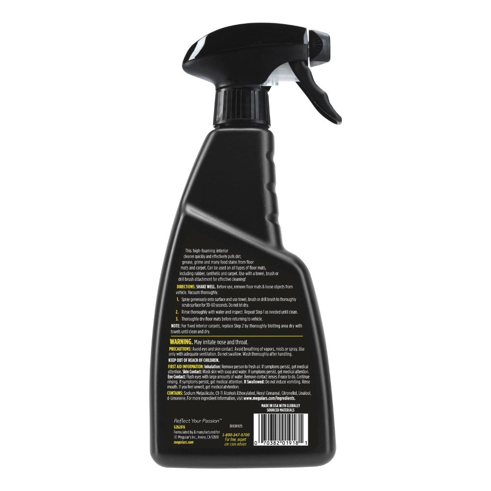 Meguiar's® Foaming Floormat and Carpet Cleaner G262816F, 16 OZ (473 ml), 6/CV