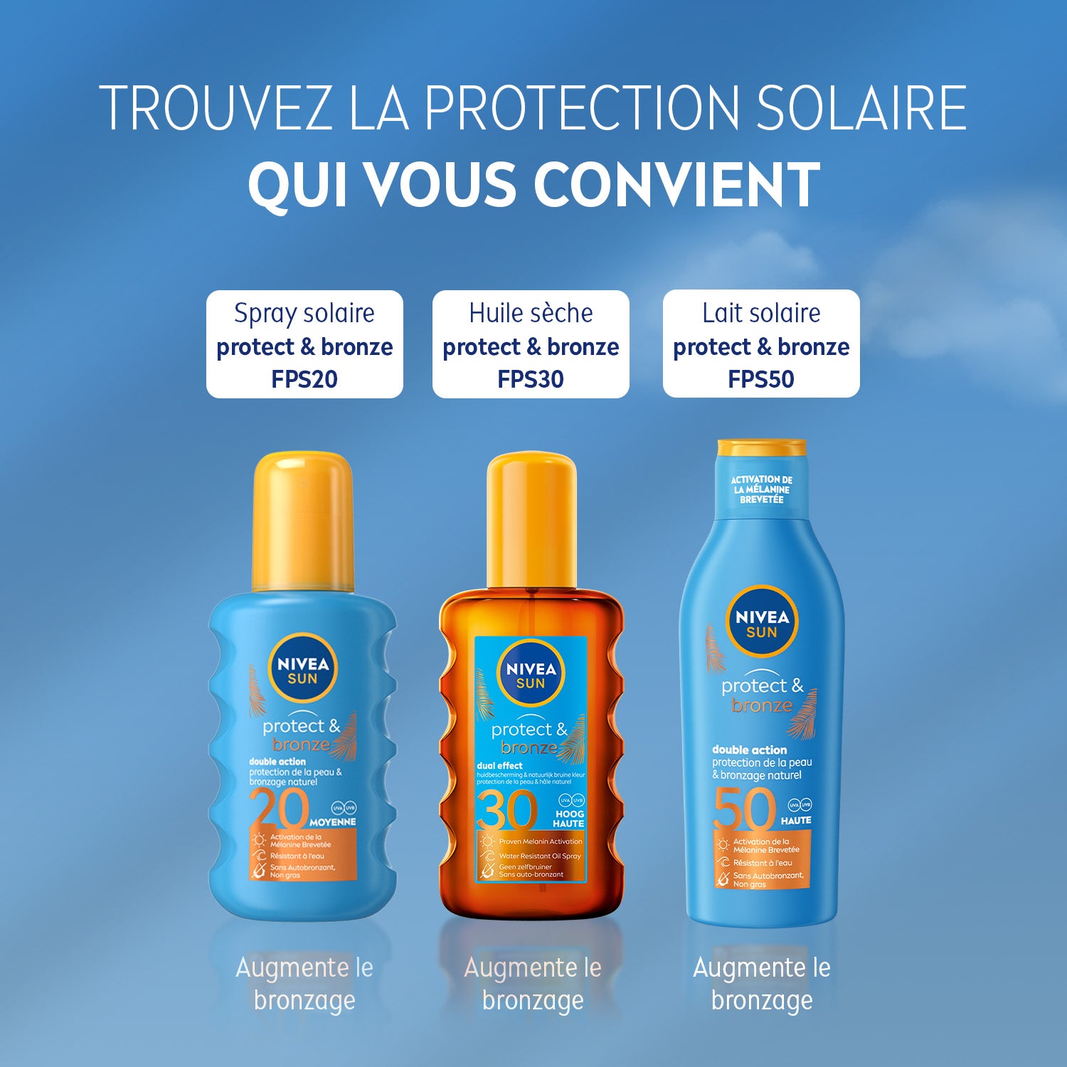 NIVEA SUN Protect & Bronze Lait solaire SPF 50 - 200 ml