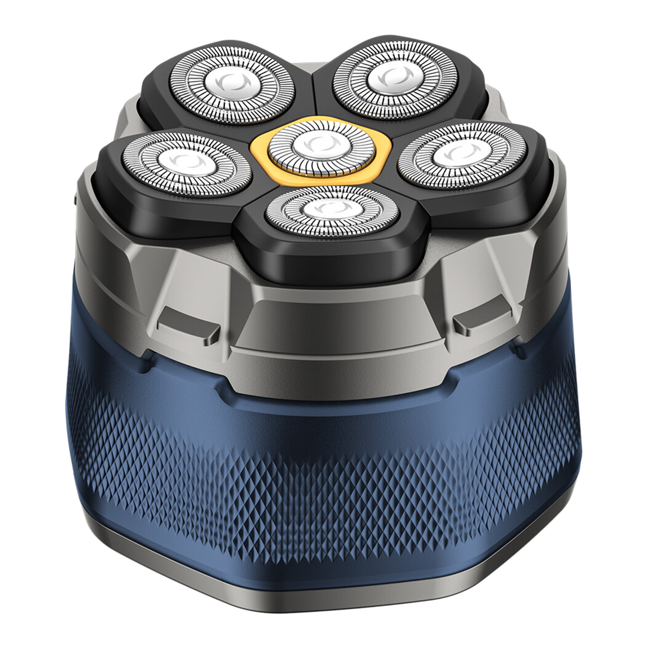 Sparoma Rasoir pour homme chauve - rasoir électrique avec 6 têtes flottantes magnétiques, résistant à l’eau IPX6, avec écran intelligent LED, autonomie de 150 minutes - fk-8750, modèle bleu