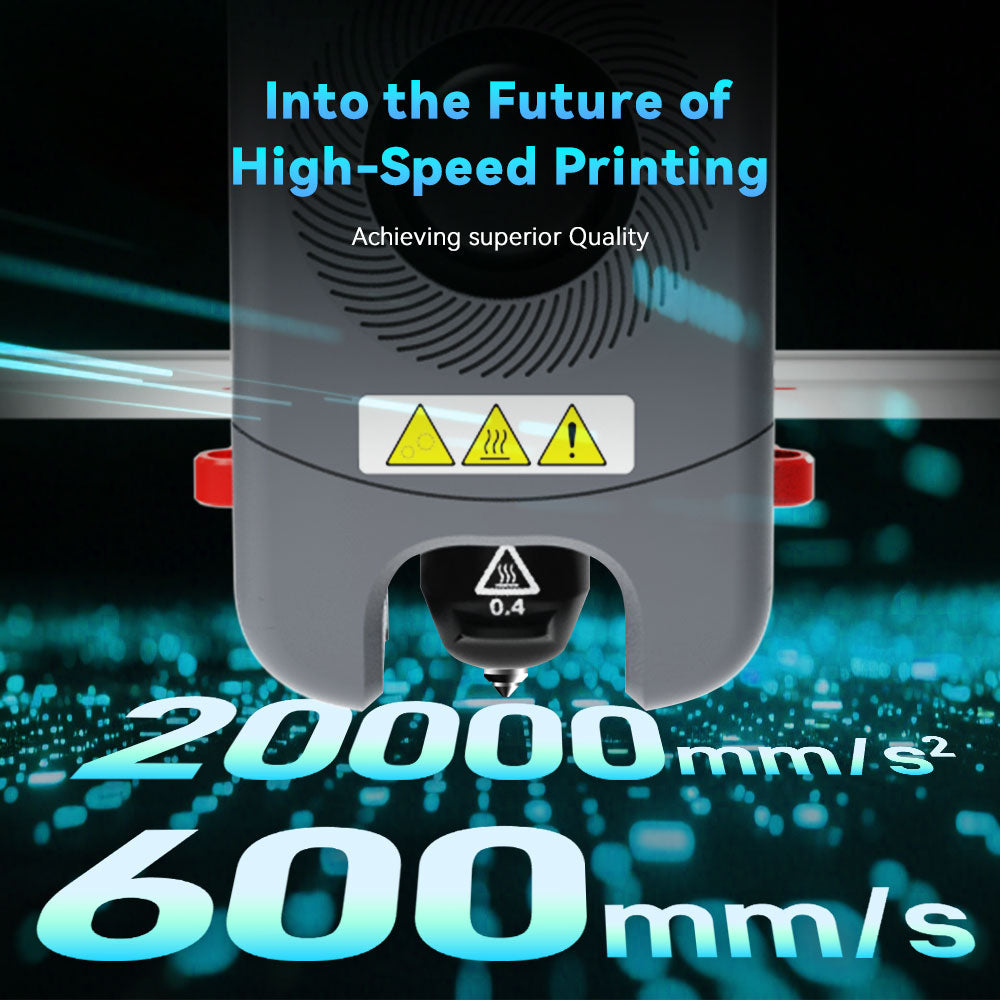 FlashForgeAdventurer 5M Imprimante 3D, vitesse max. 600 mm/s, extrudeuse directe 280 °C, taille d'impression 220 x 220 x 220 mm