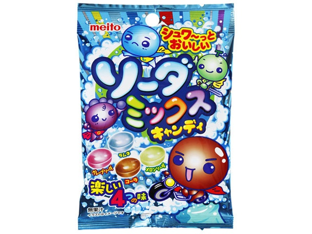 Bonbons Saveur Soda Mélange Meito 56g