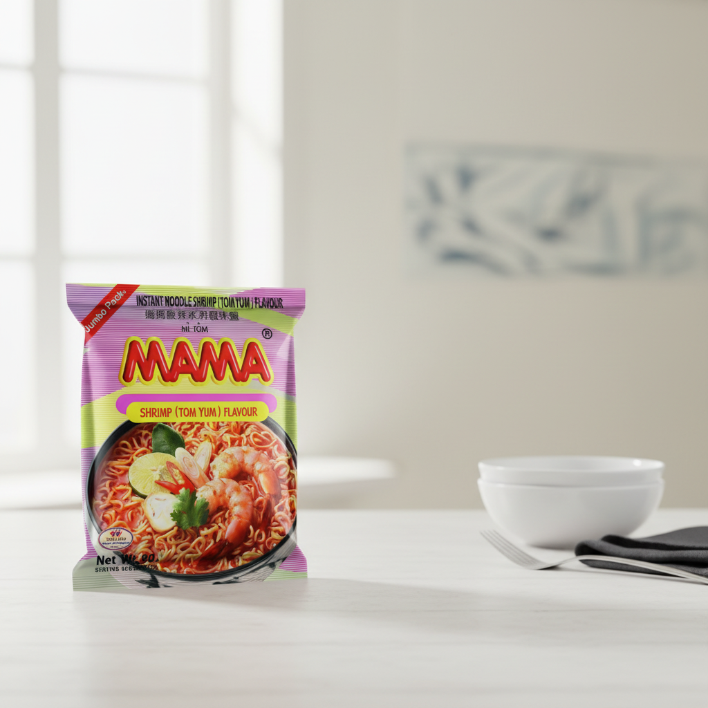 MAMA Tom Yum Nouilles instantanées saveur crevette - 90 g