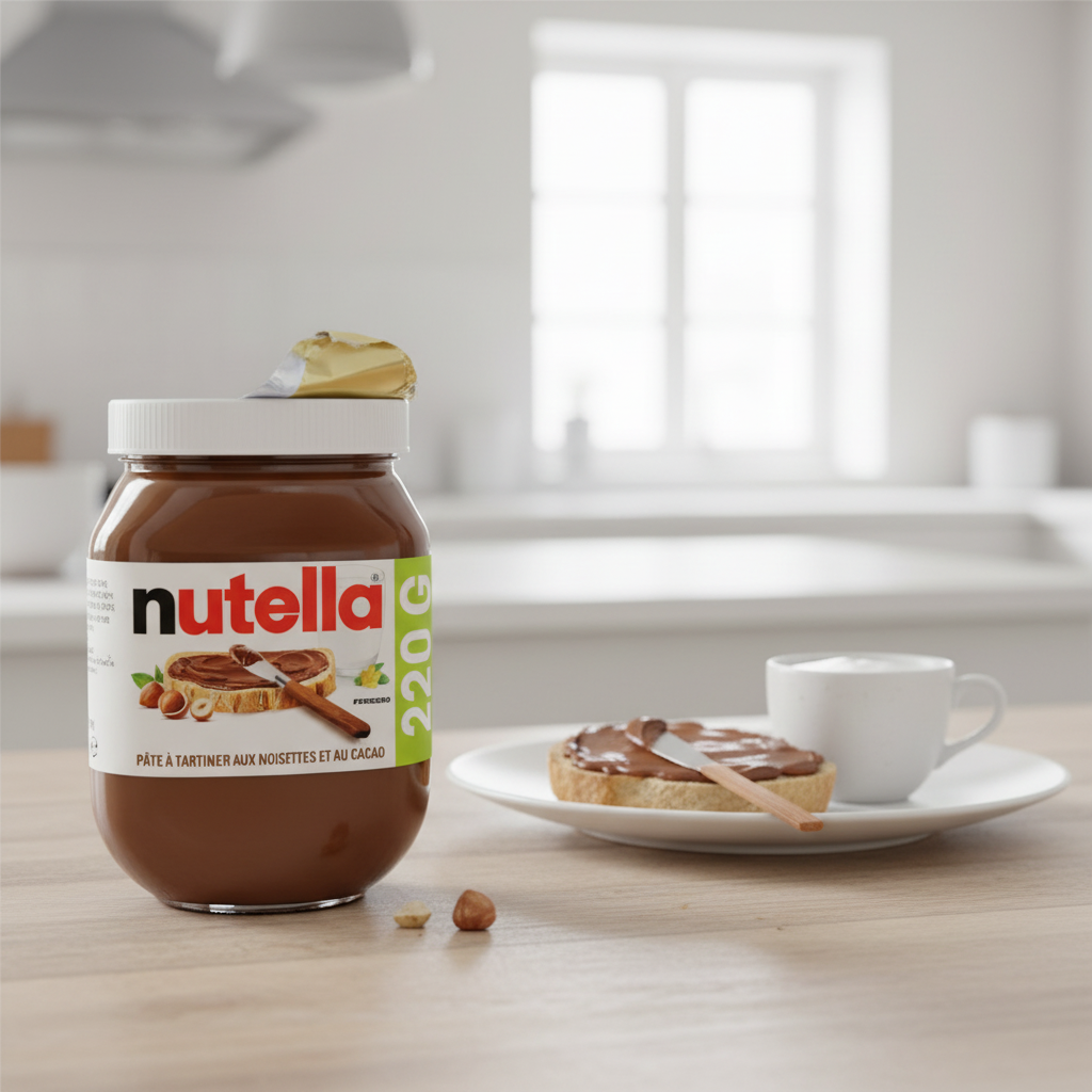 Nutella pâte à tartiner aux noisettes et au cacao 220 g
