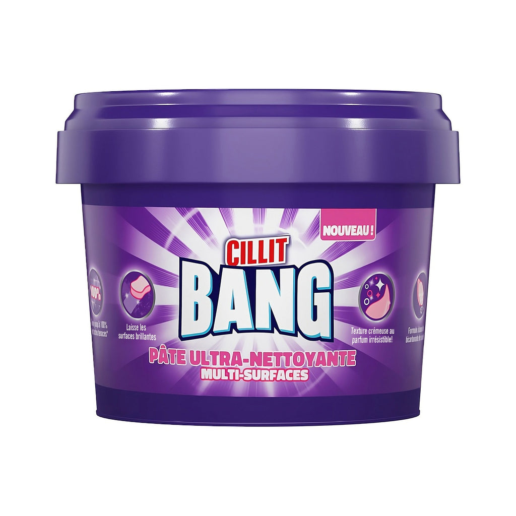 CILLIT BANG Pâte nettoyante ultra puissante multi-surfaces élimine les taches intérieur et extérieur 470 g