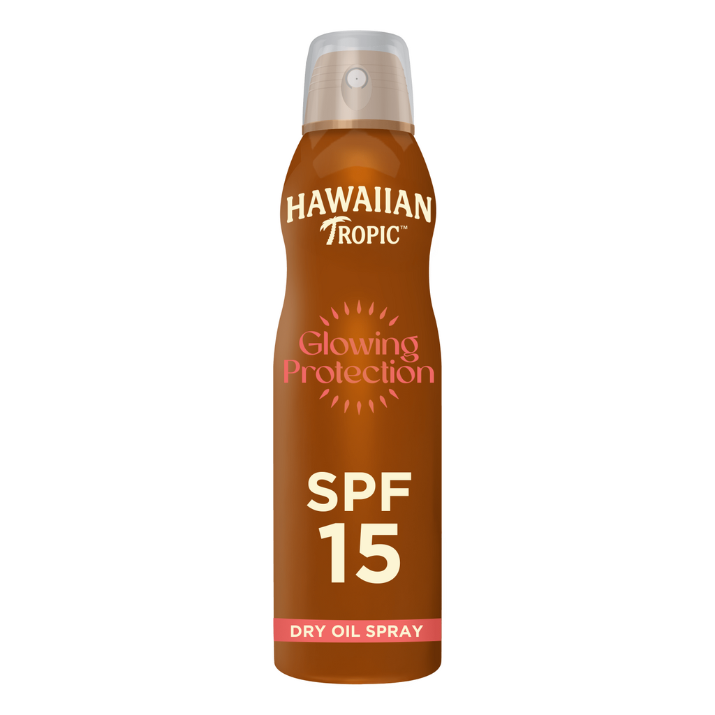 HAWAIIAN TROPIC Glowing Protection Brume huile solaire SPF 15 - 200 ml