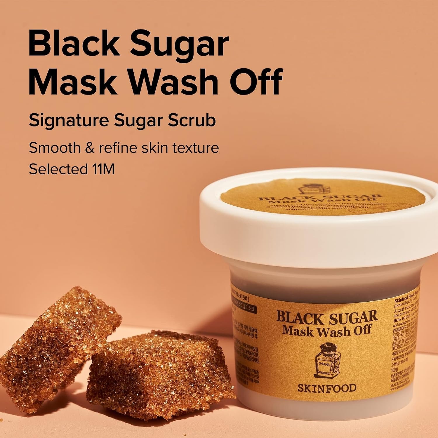 SKINFOOD Masque Nettoyant Sucre Noir 120 g