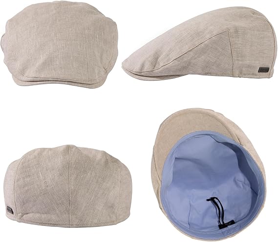 TOP-EX Casquette de baseball imperméable réglable pour homme anti-UV avec protège-nuque M/L Beige