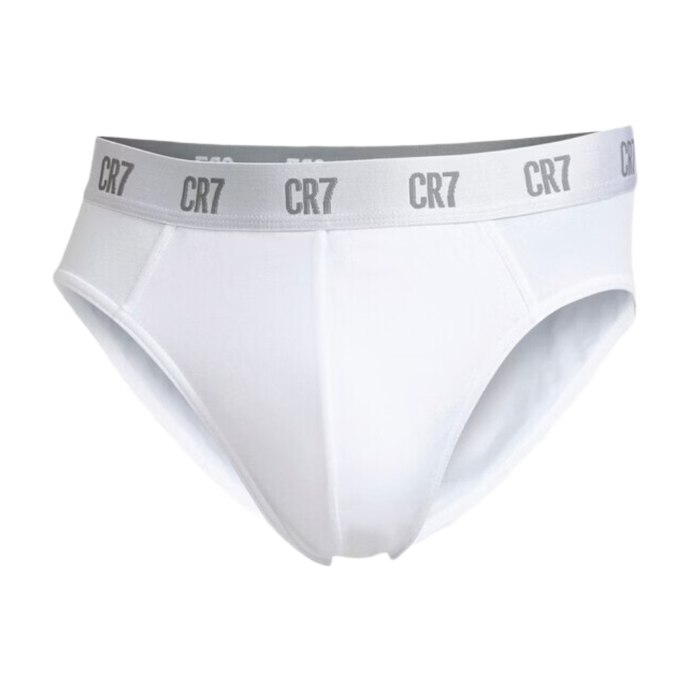 CR7 Lot de 3 Slips Blanc