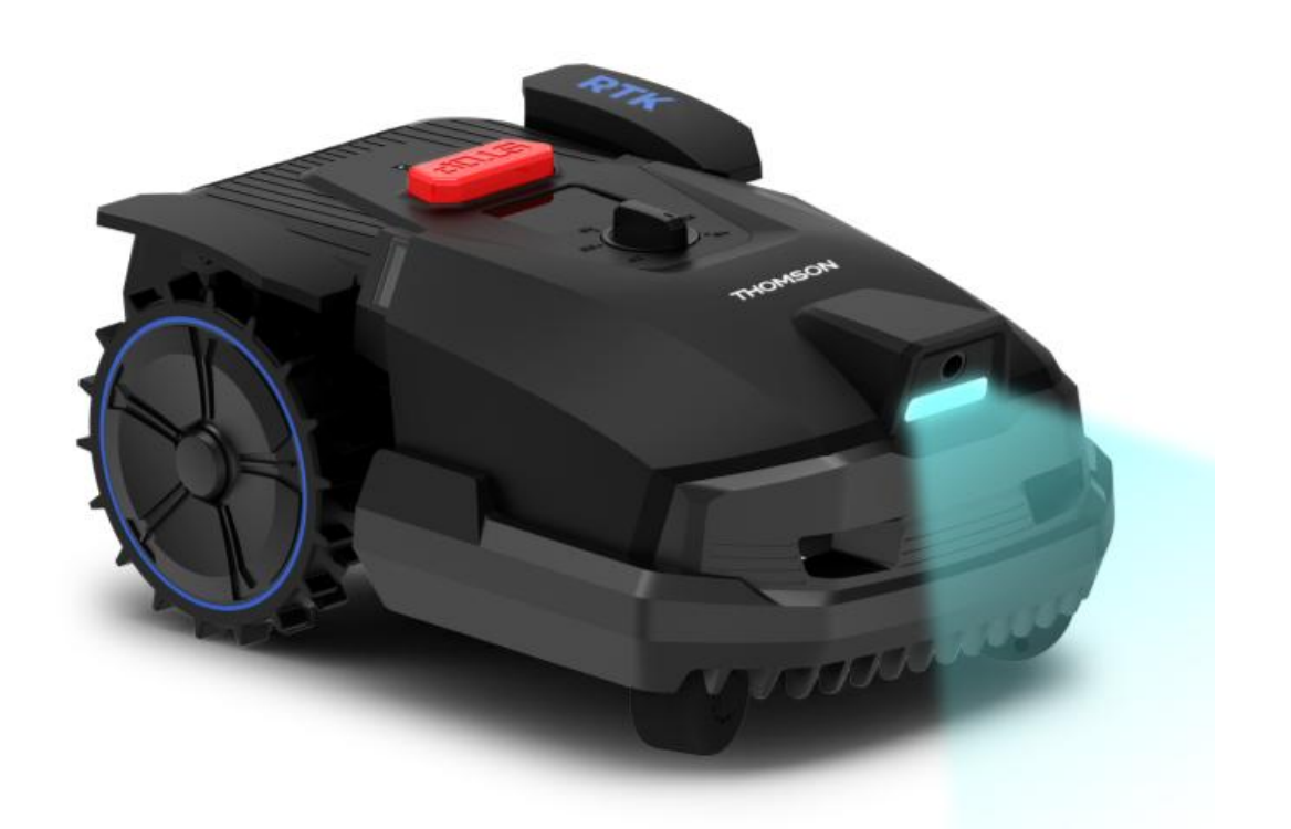 THOMSON Robot Tondeuse THOM 8 Sans Fil Avec Caméra IA 800 m²