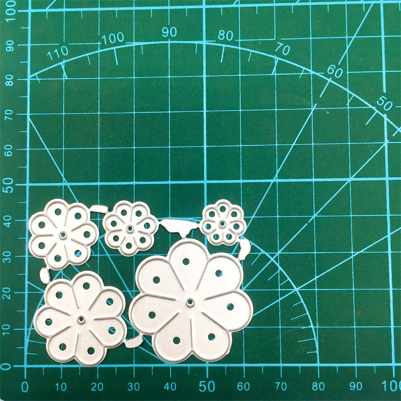 WhereHike Ensemble de matrices de découpe en métal feuilles et pétales de fleurs superposés pour scrapbooking à faire soi-même, création de cartes en papier, loisirs créatifs décoratifs