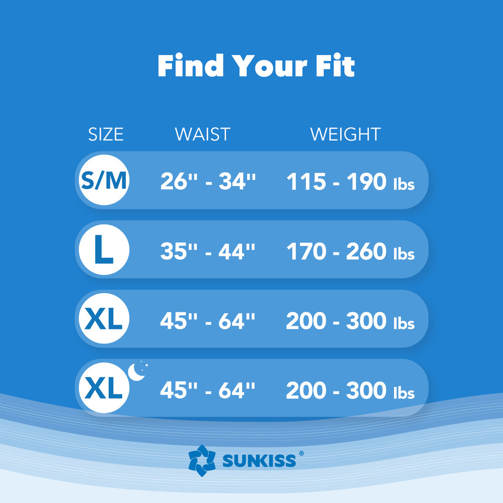 SUNKISS TrustPlus Culottes jetables unisexes pour incontinence, Taille L, Lot de 16 - Forte absorption, Protection barrière anti-fuites, Contrôle des odeurs, Tissu doux et souple