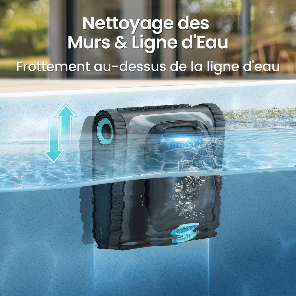 AIPER (2026 Nouveau) Scuba S1 + EcoSurfer S2 – Pack Robot Piscine sans Fil & Robot Skimmer Solaire | Nettoyage Fond, Parois, Ligne d’Eau & Surface 24/7, Double Filtration, Contrôle Via Application