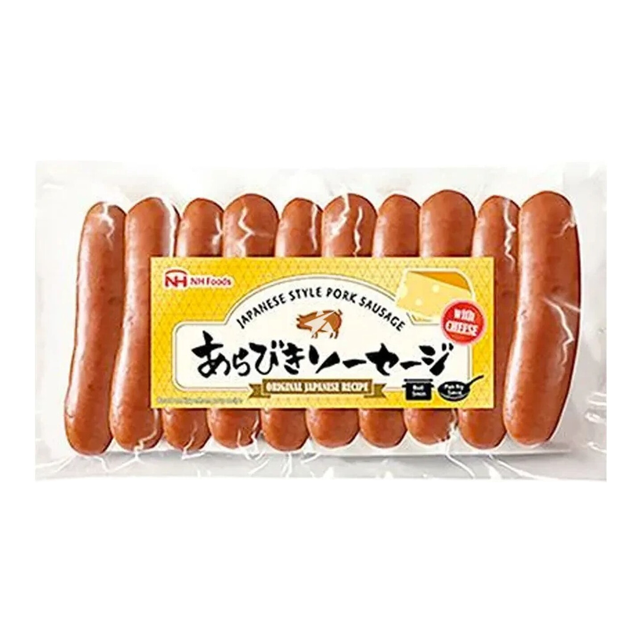 NH FOODS Saucisses de porc à la japonaise au fromage - 185 g