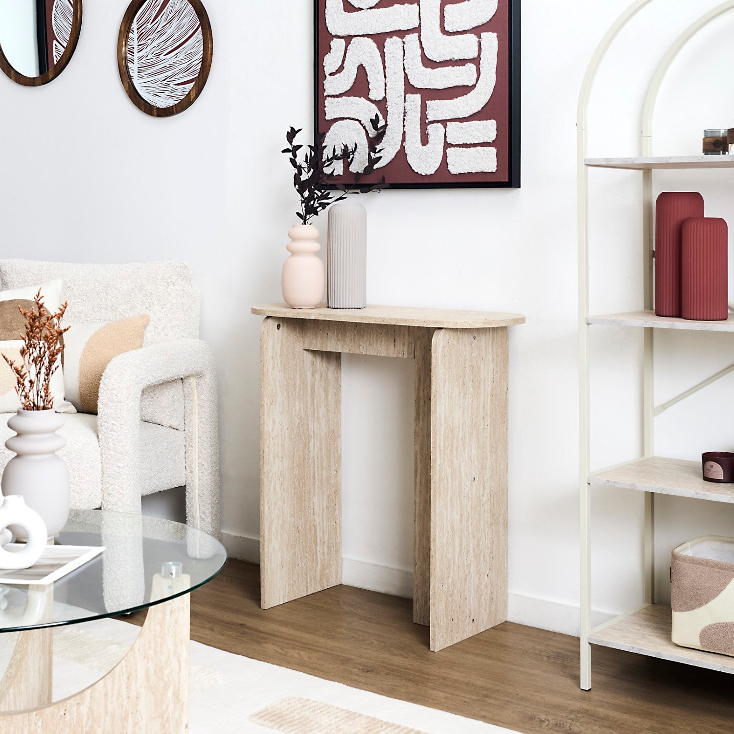 THE HOME DECO FACTORY Table console Pietra
