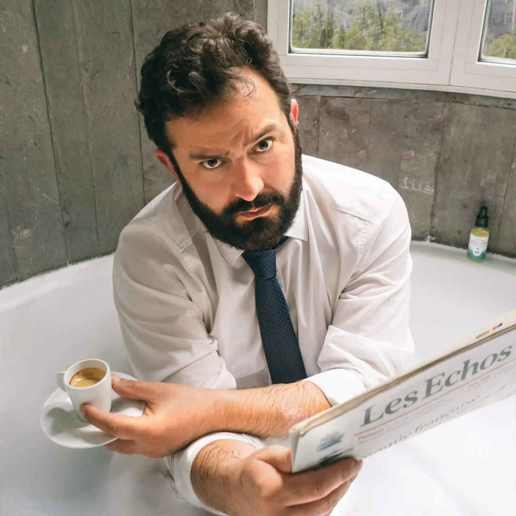 MONSIEUR BARBIER Kit cheveux et barbe The Hair & Beard Box pour hommes - 1 kit (shampooing + huile + peigne)