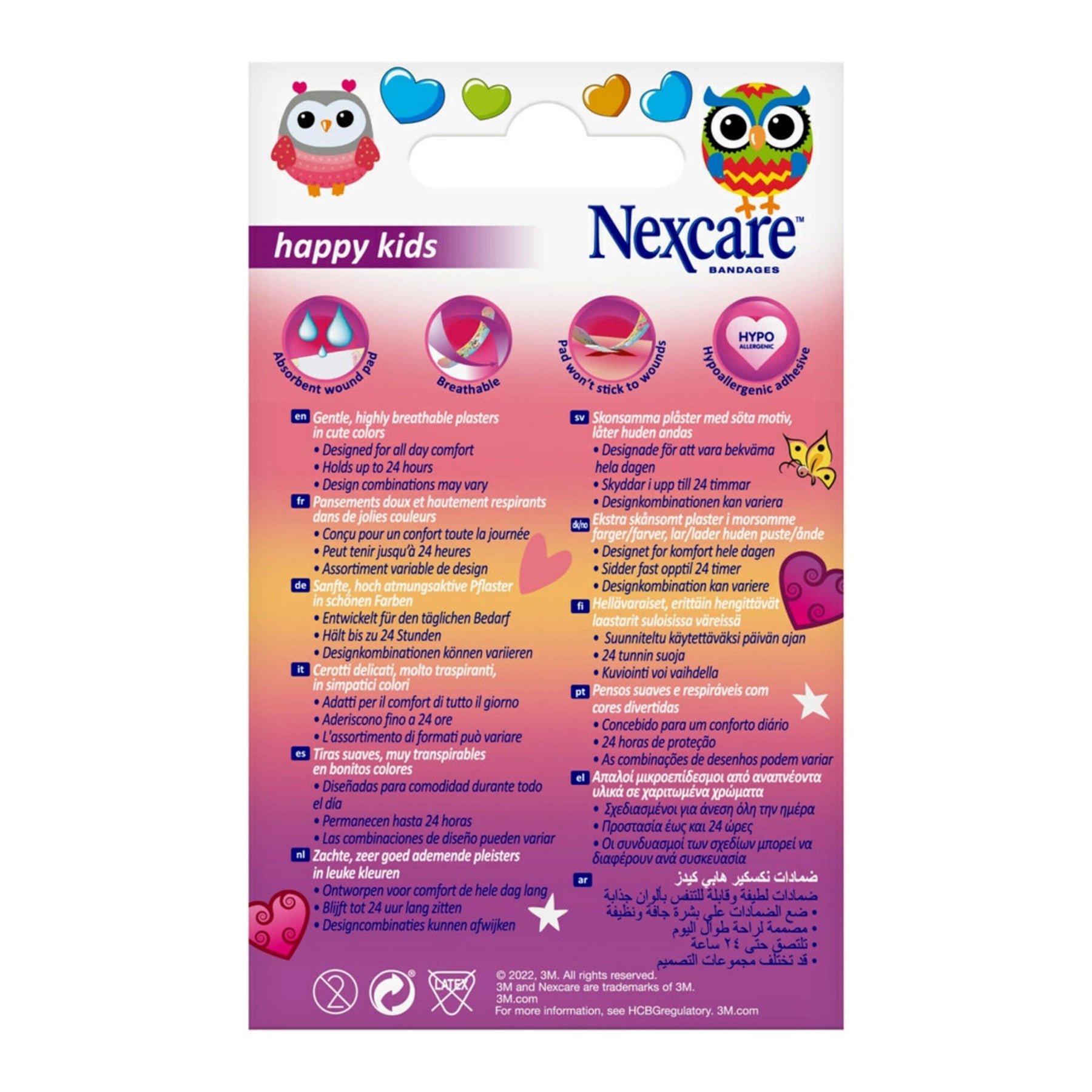 NEXCARE Happy Kids Magic Pansements Licorne Assortiment 20 Pièces