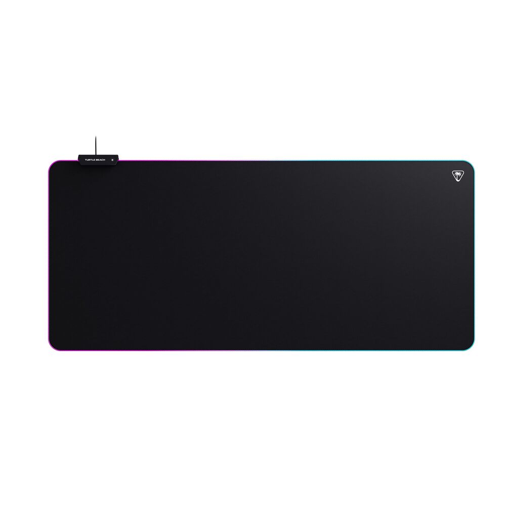 Turtle Beach Sense AIMO Tapis de Souris Gaming XXL (900 x 400 mm) Surface en Tissu Haute Précision, Base Antidérapante, Éclairage RGB AIMO - Noir