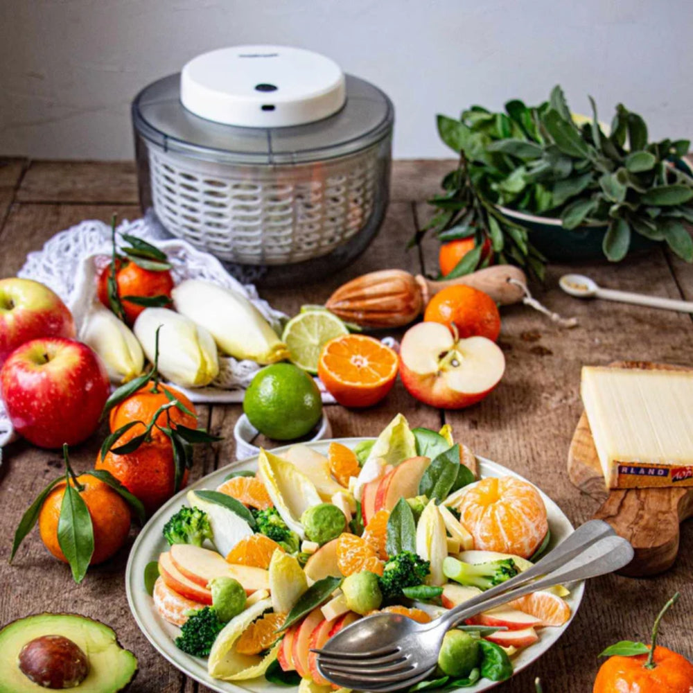 BELISSAM Essoreuse à salade électrique avec recharge USB-C 24 cm - 6 L