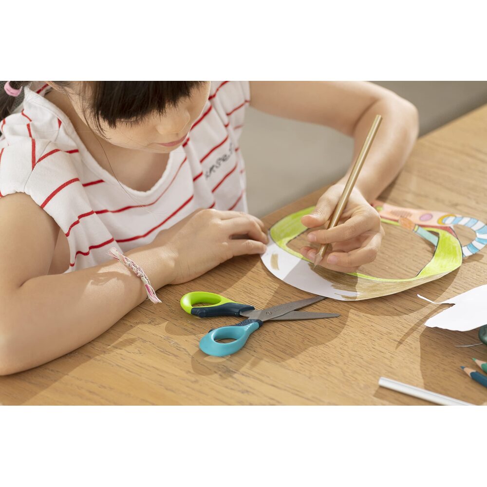 Maped Sensoft Ciseaux Ergonomiques – 13 cm, 2 Paires, Anneaux Souples, Lames en Acier Inoxydable