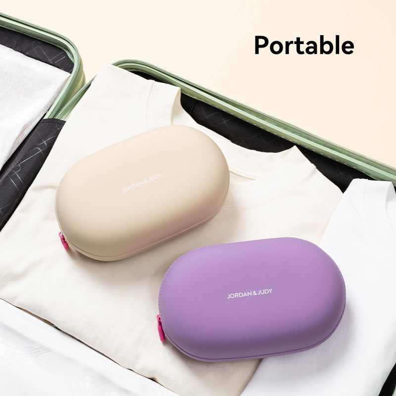 JORDAN&JUDY Trousse de lavage en silicone, sac de rangement imperméable de grande capacité et portable, Violet