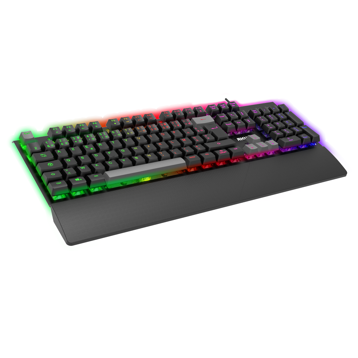 Akuma clavier gaming shônen k02 membrane touche retroeclaire