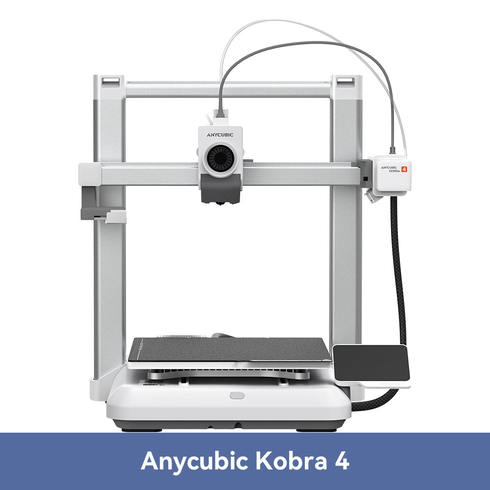 ANYCUBIC Kobra 4 Imprimante 3D, mise à niveau automatique LeviQ 3.0, mise à niveau à 49 points, précision < 0,02 mm, première couche parfaite, sans réglage manuel
