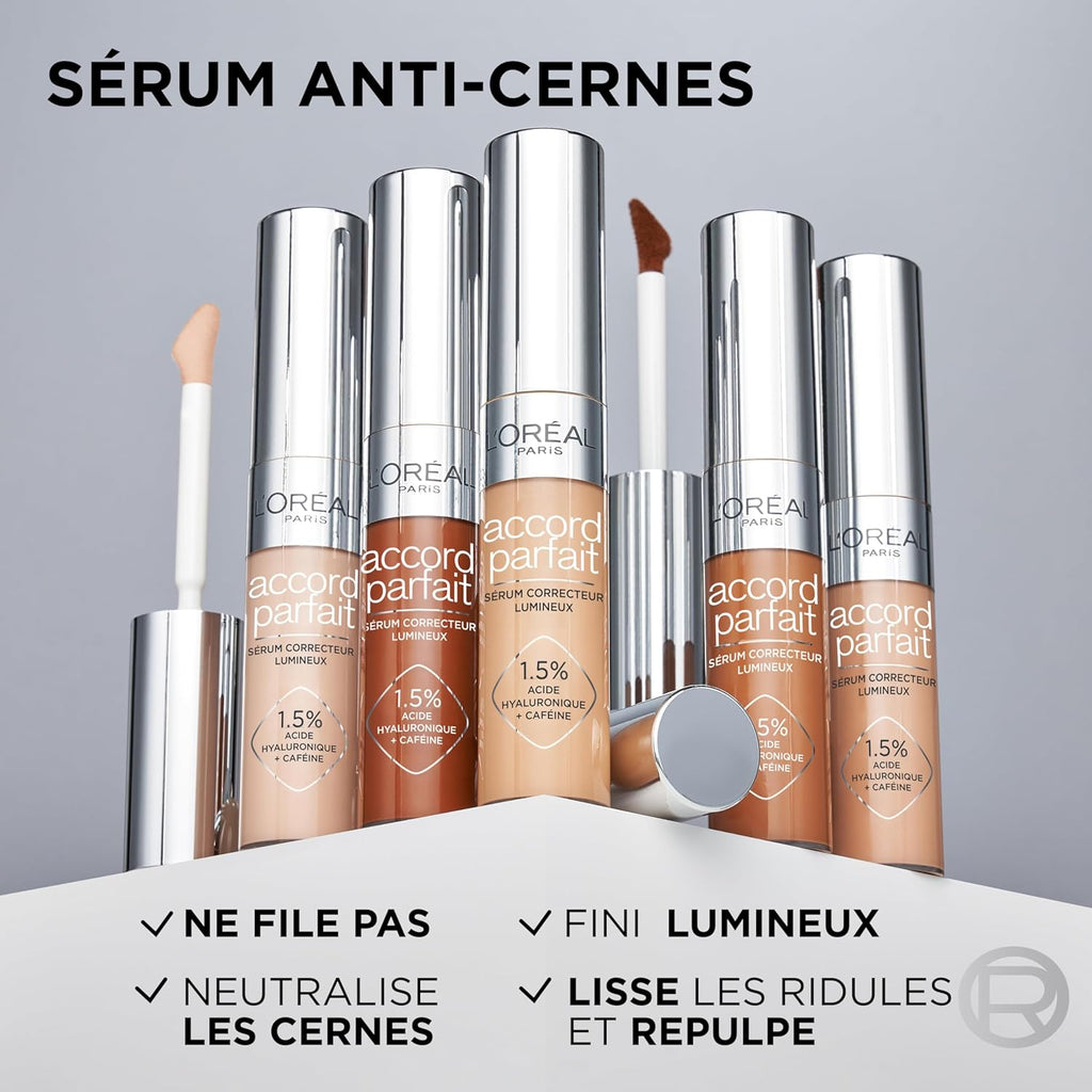 L'OREAL PARIS Sérum Anti-Cernes Accord Parfait 7N Neutre 11ml