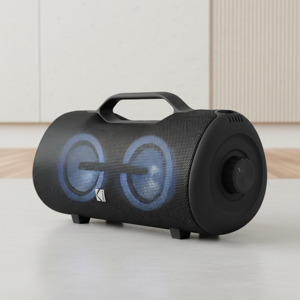 Kodak Enceinte sans fil portable – 60 W – IPX5 – Batterie rechargeable 7,4 V/3600 mAh – Power Bank et 3 modes EQ – DSP avec amélioration des basses